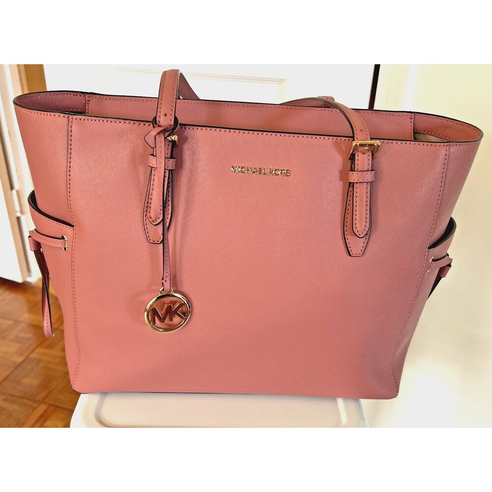 Michael Kors Gilly Large Saffiano Leather Tote Bag Handbag Primrose